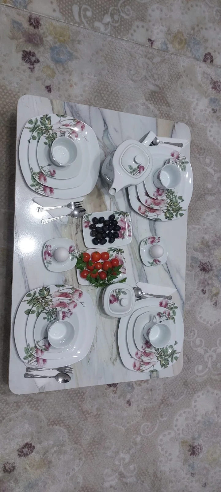 Yeni Model Dikdörtgen Yer Sofrası (60*110) - Görsel 3