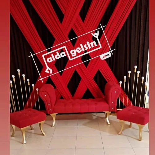 Saltanat Taht 3 Lü Kına Nişan Organizasyon Seti