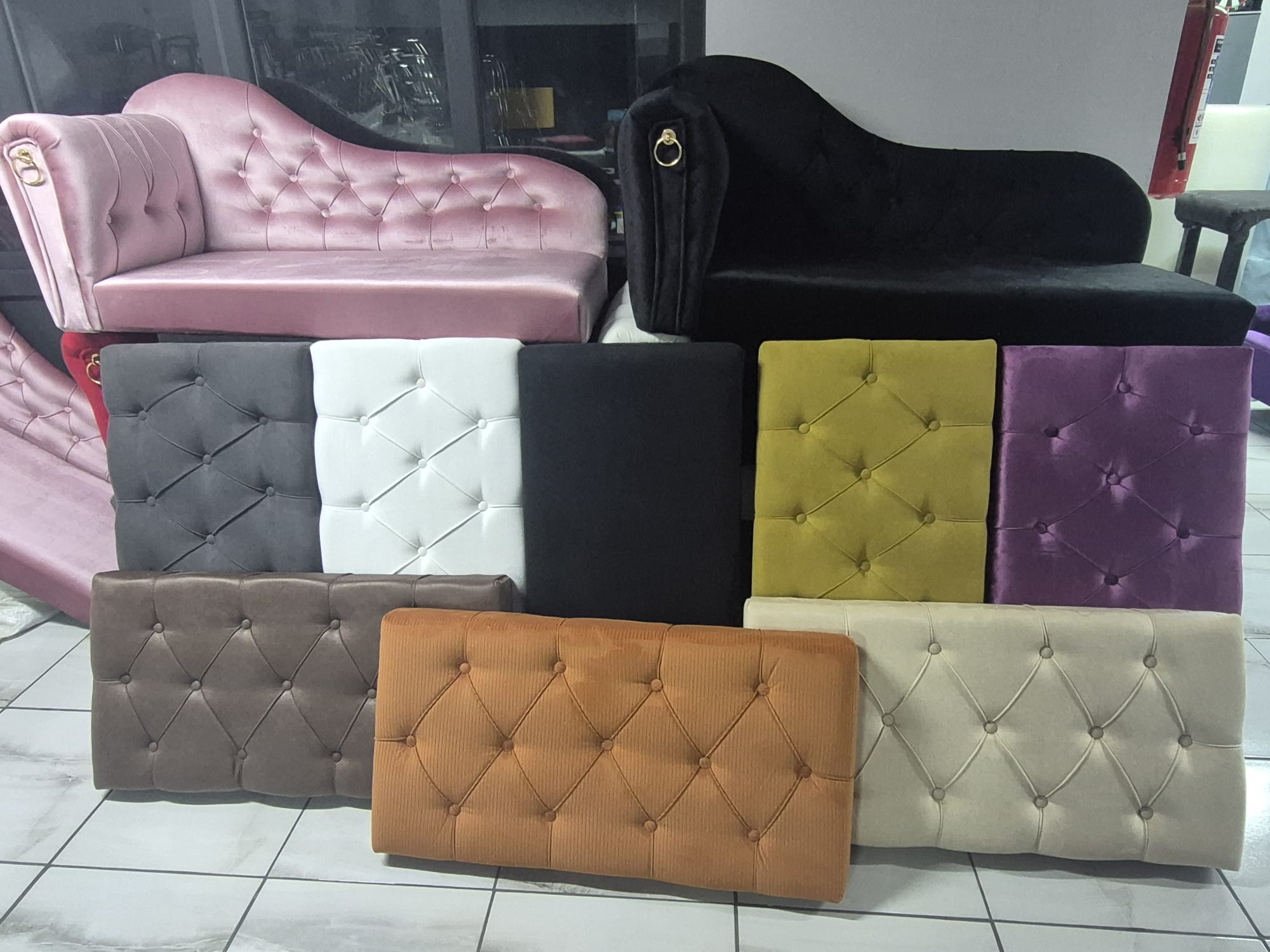 110 cm Kapitoneli Ayak Ucu Kapı Önü Antre Bench Puf Beyaz Ayak 1 Adet
